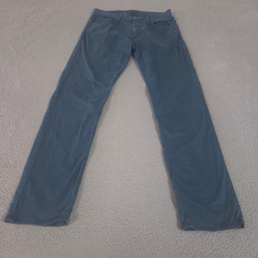 Mavi Jeans Mens 34x34 Teal Zach Straight Leg Cotton Stretch Twill Pants Denim